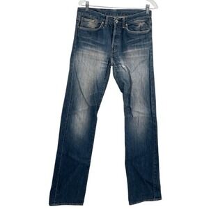 Replay Jeans Men Size 32x34 Blue MV914‎ Straight Slim